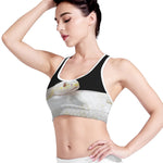 Albino Snake Print Women's Sports Bra