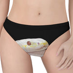 Albino Snake Print Women's Thong