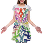 All Cancer Awareness Mandala Print Adjustable Apron