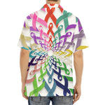 All Cancer Awareness Mandala Print Aloha Shirt