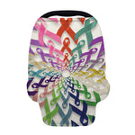 All Cancer Awareness Mandala Print Baby Seat Cover