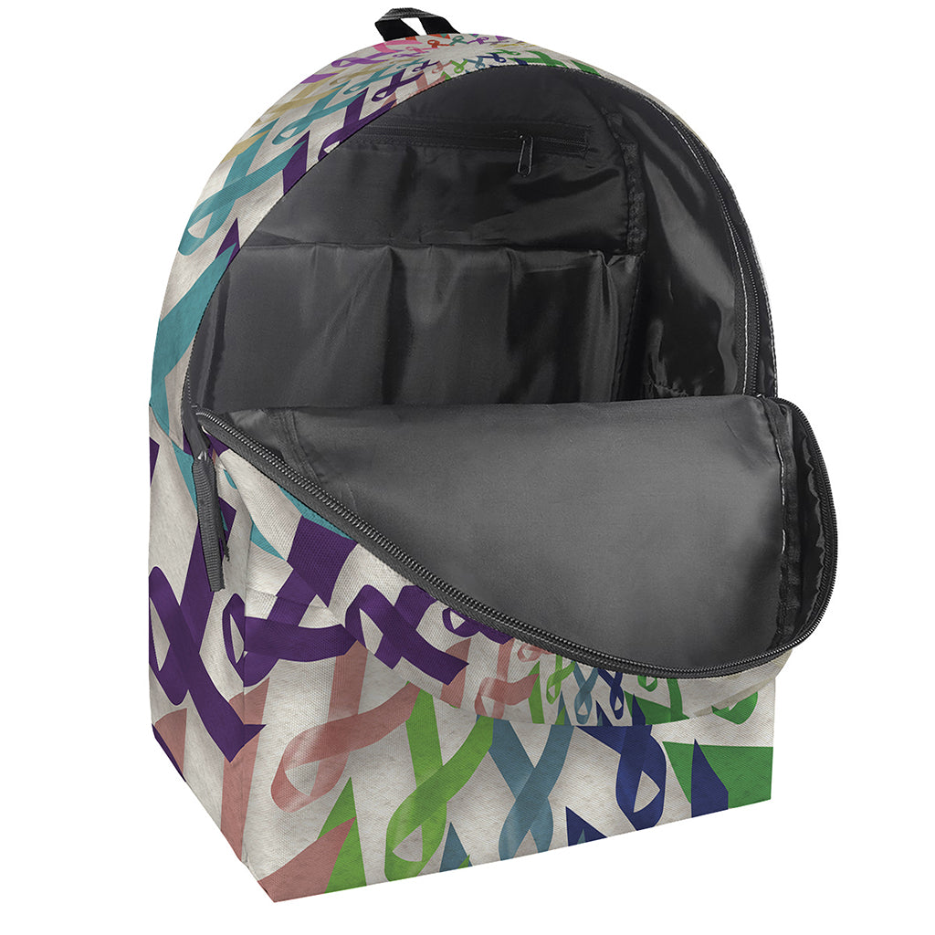 All Cancer Awareness Mandala Print Backpack