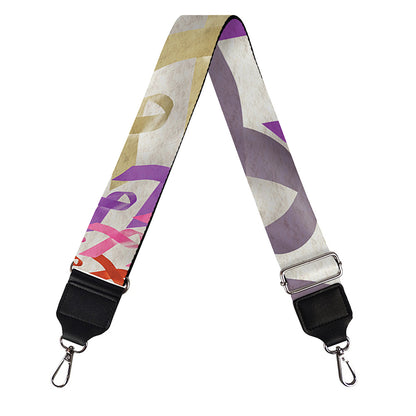 All Cancer Awareness Mandala Print Bag Strap