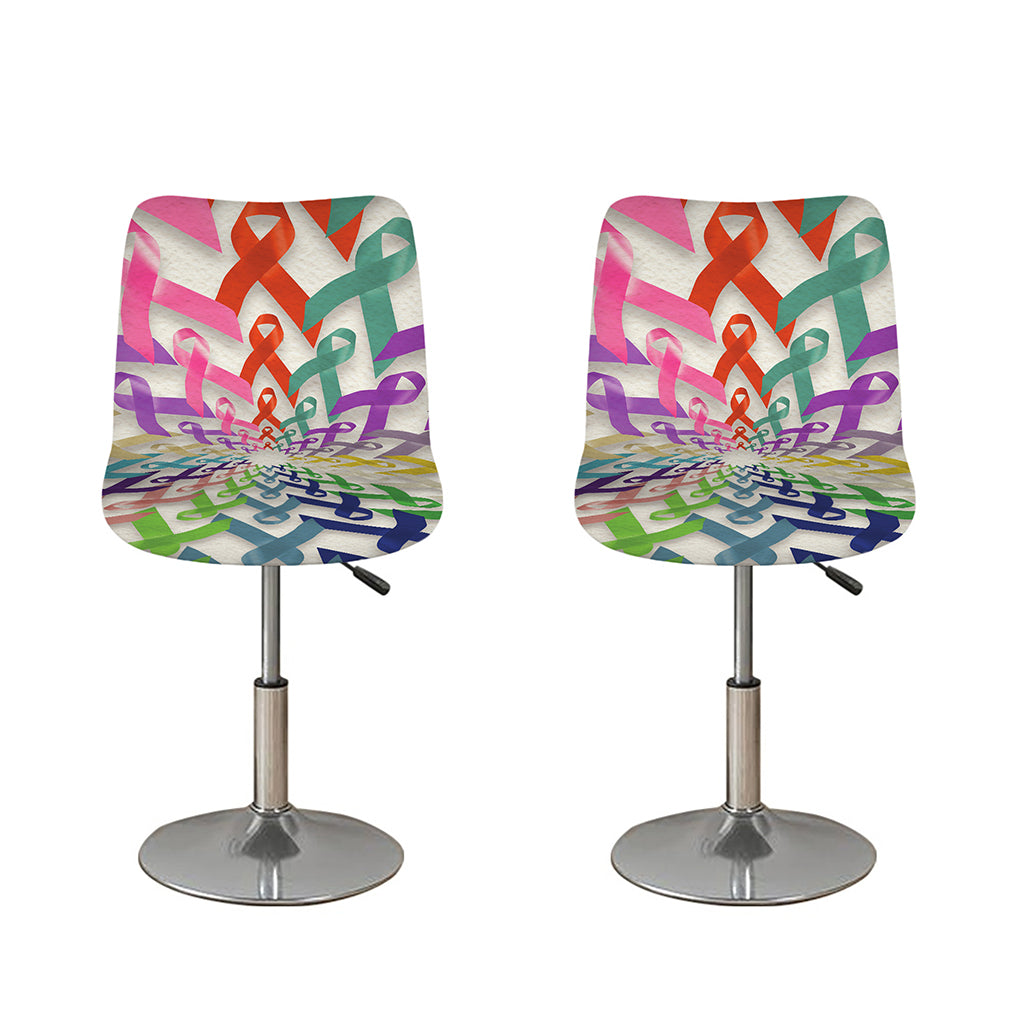 All Cancer Awareness Mandala Print Bar Stool Covers