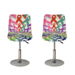 All Cancer Awareness Mandala Print Bar Stool Covers