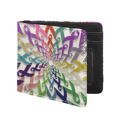 All Cancer Awareness Mandala Print Bifold Wallet