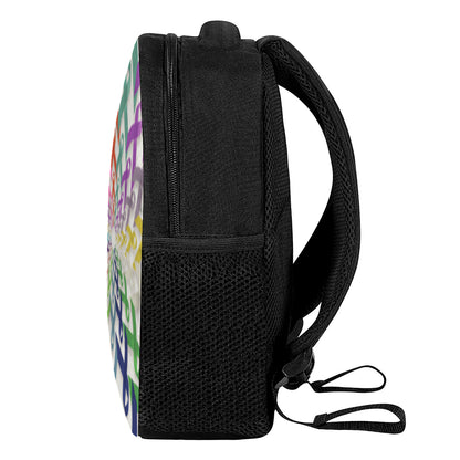 All Cancer Awareness Mandala Print Casual Backpack