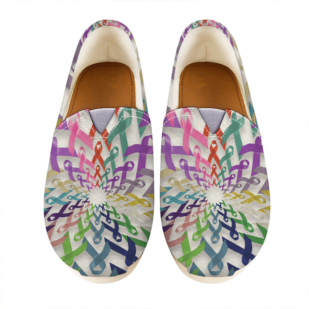 All Cancer Awareness Mandala Print Casual Shoes