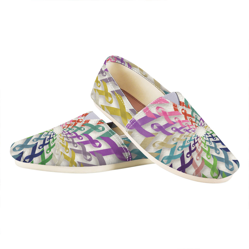 All Cancer Awareness Mandala Print Casual Shoes