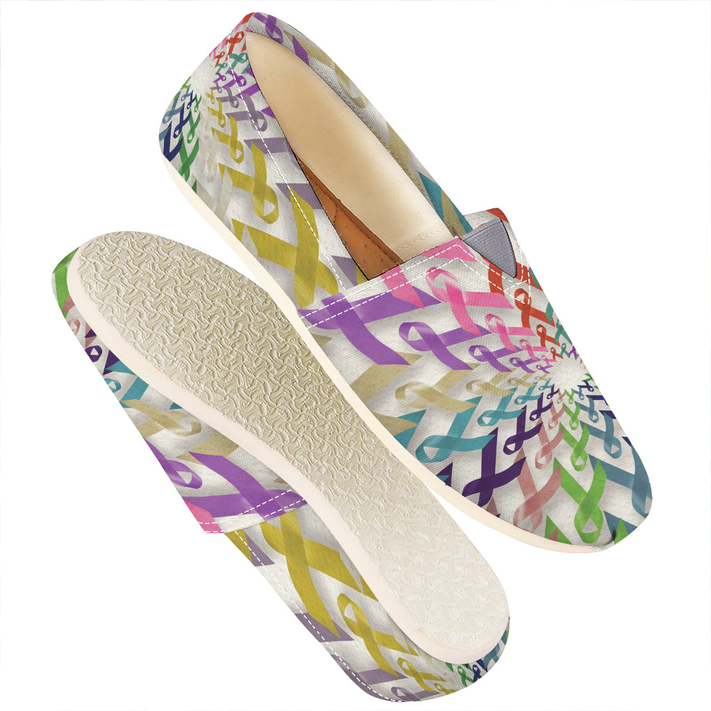 All Cancer Awareness Mandala Print Casual Shoes