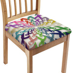 All Cancer Awareness Mandala Print Chair Cushion Cover