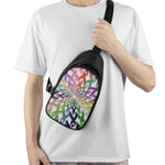 All Cancer Awareness Mandala Print Chest Bag