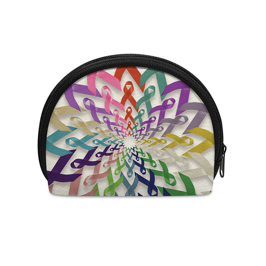 All Cancer Awareness Mandala Print Coin Purse
