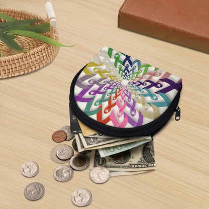 All Cancer Awareness Mandala Print Coin Purse