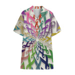 All Cancer Awareness Mandala Print Cotton Hawaiian Shirt
