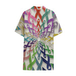 All Cancer Awareness Mandala Print Cotton Hawaiian Shirt