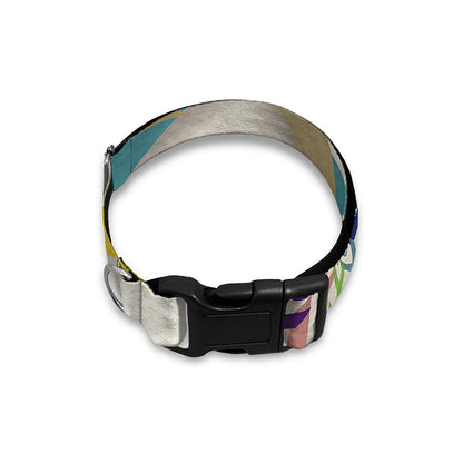 All Cancer Awareness Mandala Print Dog Collar