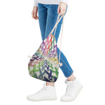 All Cancer Awareness Mandala Print Drawstring Bag