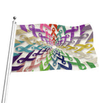 All Cancer Awareness Mandala Print Flag
