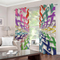 All Cancer Awareness Mandala Print Grommet Curtains