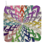 All Cancer Awareness Mandala Print Hand Towel