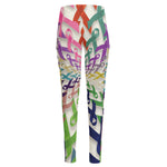 All Cancer Awareness Mandala Print High-Waisted Pocket Leggings