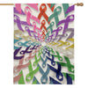 All Cancer Awareness Mandala Print House Flag