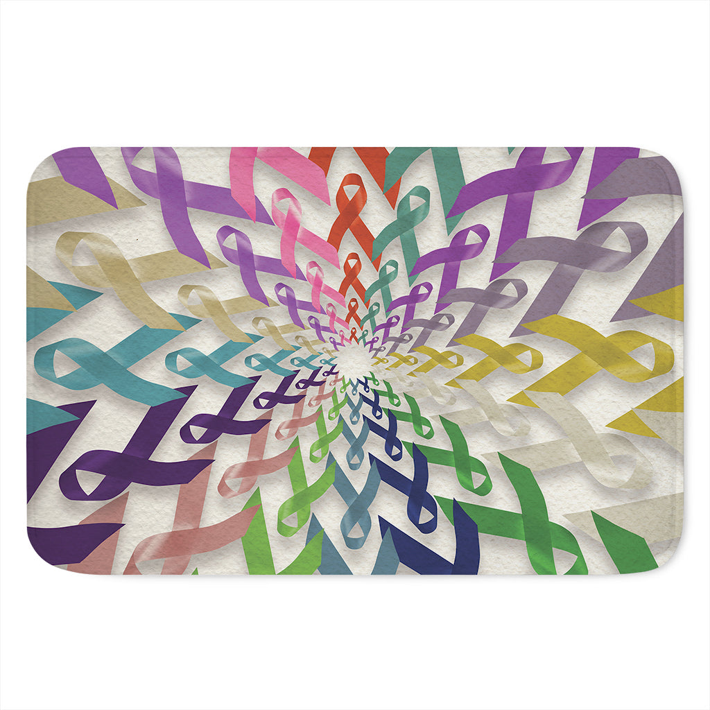 All Cancer Awareness Mandala Print Indoor Door Mat