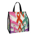 All Cancer Awareness Mandala Print Insulated Lunch Tote