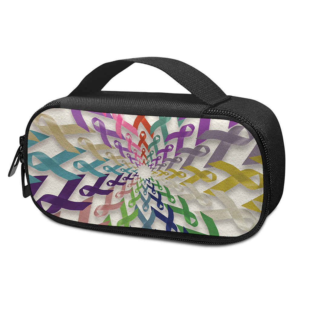 All Cancer Awareness Mandala Print Insulin Cooler Travel Case