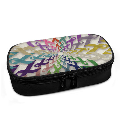 All Cancer Awareness Mandala Print Insulin Cooler Travel Case