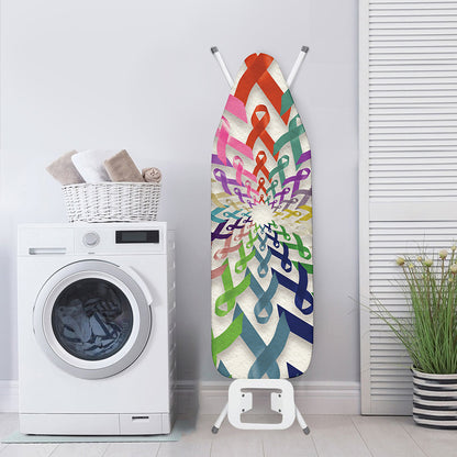 All Cancer Awareness Mandala Print Ironing Board Cover