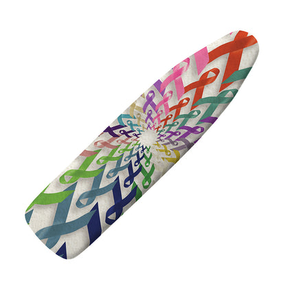 All Cancer Awareness Mandala Print Ironing Board Cover