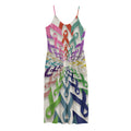 All Cancer Awareness Mandala Print Jersey Midi Cami Dress