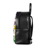 All Cancer Awareness Mandala Print Leather Backpack