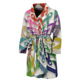 All Cancer Awareness Mandala Print Men's Bathrobe