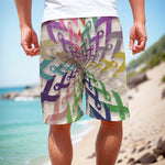 All Cancer Awareness Mandala Print Men's Cargo Shorts