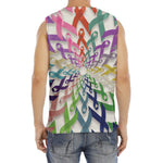 All Cancer Awareness Mandala Print Men's Fitness Tank Top