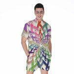 All Cancer Awareness Mandala Print Men's Rompers