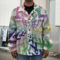 All Cancer Awareness Mandala Print Men's Shirt Jacket