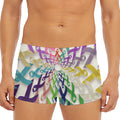 All Cancer Awareness Mandala Print Men's Short Boxer Briefs