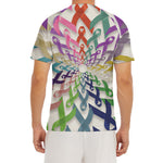 All Cancer Awareness Mandala Print Men's Short Sleeve Rash Guard