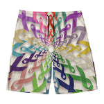 All Cancer Awareness Mandala Print Men's Swim Trunks