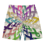 All Cancer Awareness Mandala Print Men's Swim Trunks