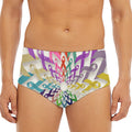 All Cancer Awareness Mandala Print Men's Triangle Swim Briefs