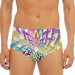 All Cancer Awareness Mandala Print Men's Triangle Swim Briefs
