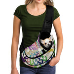 All Cancer Awareness Mandala Print Pet Sling Carrier
