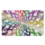 All Cancer Awareness Mandala Print Polyester Doormat