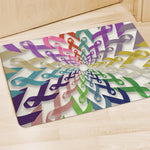 All Cancer Awareness Mandala Print Polyester Doormat