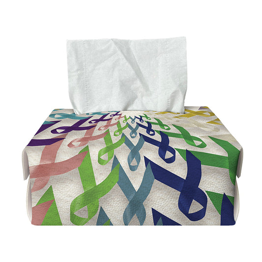 All Cancer Awareness Mandala Print Rectangle Tissue Box Cover